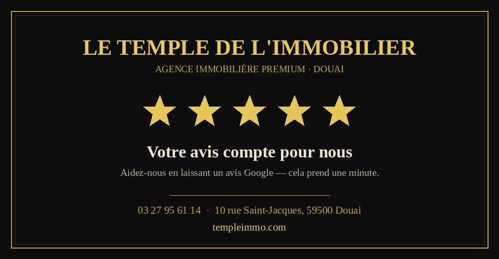 Le Temple de l'Immobilier - Votre avis compte